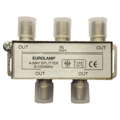 4-es TV antenna elosztó F csatlakozó