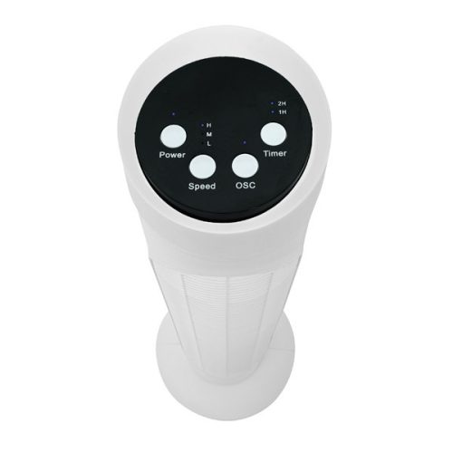 Eurolamp digitális toronyventilátor 50W 83CM fehér színű, távírányítóval