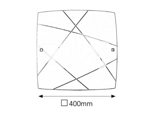 Phaedra mennyezeti 400x400 E27 2x60W fehér