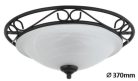 Athen mennyezeti D37 E27 2x60W matt fekete