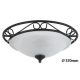 Athen mennyezeti D37 E27 2x60W matt fekete