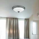 Athen mennyezeti D47 E27 3x60W matt fekete