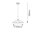 Harmony lux függőlámpa fix D40 E27 60W sztkróm