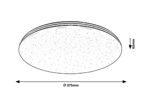 Toma,  beltéri, mennyezeti ,.LED 30W, króm,D37,5cm