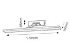 Picture slim állítható, LED 12W króm