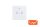 MasterLED Fehér üveg WIFI-s érintő villanykapcsoló (105+N)