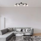 Lamar, beltéri Spot, E27 4x MAX 40W,m.fekete