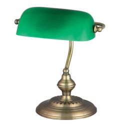 Bank asztali lámpa, E27 60W, bronz