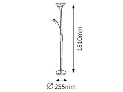 Beta álló, R7s 230W+G9 40W bronz-fehér