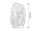 Rock sólámpa E14 1x15W 2~3kg
