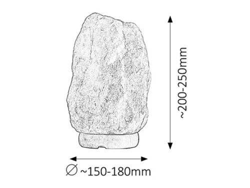 Rock sólámpa E14 15W 6~10kg