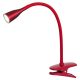 Jeff csiptetős asztali LED 4,5W,bordó