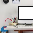 Jeff csiptetős asztali LED 4,5W,bordó
