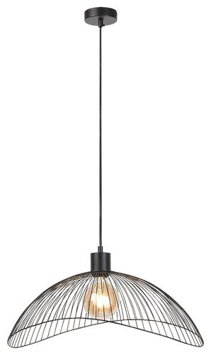 Iduna, beltéri függőlámpa E27 1x MAX 60W,m.fekete