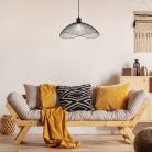 Iduna, beltéri függőlámpa E27 1x MAX 60W,m.fekete
