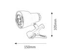 Clip csiptetős spotE14 40W fkt ff nélkül