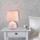 Ellie asztali lámpa E14 max40W rózsaszín