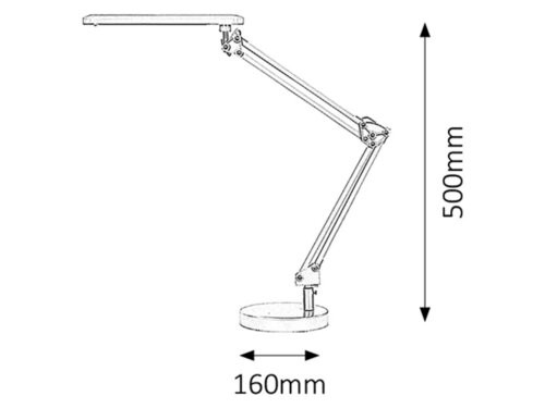 Colin asztali lámpa 5,6W led, fehér