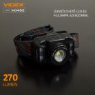 Videx LED Fejlámpa hidegfehér újratölthető akkumulátorral H056