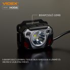 Videx LED Fejlámpa hidegfehér újratölthető akkumulátorral H056