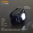 Videx LED Fejlámpa natúrfehér újratölthető akkumulátorral H035C