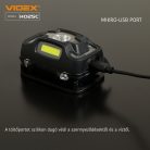 Videx LED Fejlámpa natúrfehér újratölthető akkumulátorral H025C