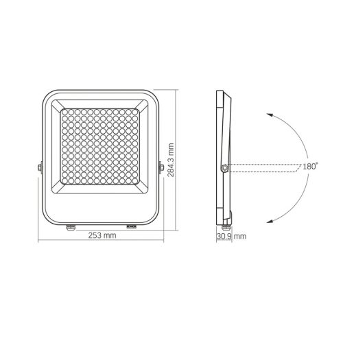 Videx Davis 100 W-os 5000K 13 000lm LED reflektor