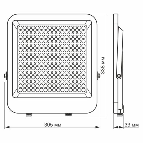 Videx Davis 200 W-os 5000K 24 000lm  LED reflektor
