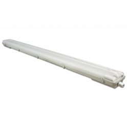   MasterLED 120 cm-es armatúra 2x18 W-os víztiszta fedéllel hideg fehér LED fénycsövekkel