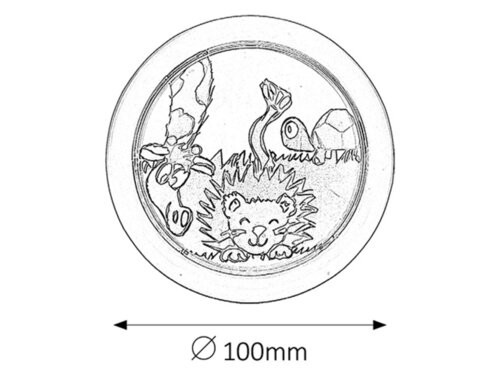 Leon push light, oroszlán mintás