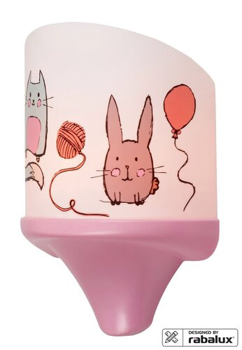 Cathy wall light, macska és nyúl mintás