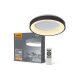 Videx Led Edge 72 W-os ø450mm fekete LED távirányítós mennyezeti lámpa