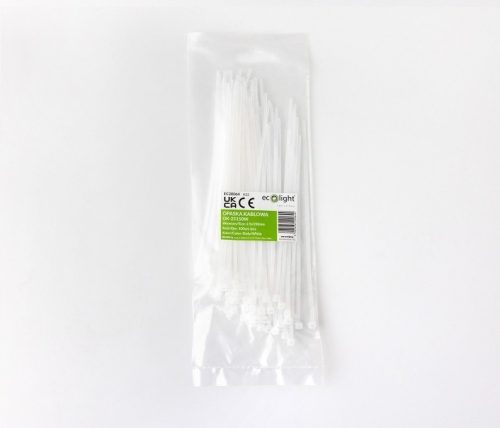 EcoLight Kábelkötegelő OK-25150W 2 5X150 mm fehér 100 db-os kiszerelés