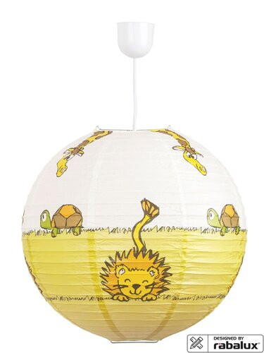 Leon papír függőlámpa D40 oroszlán mintás