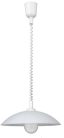 Round függ D40 E27 60W, rollys, fehér