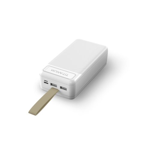 Videx TITANUM power bank fehér színű 30000mAh TPB-914