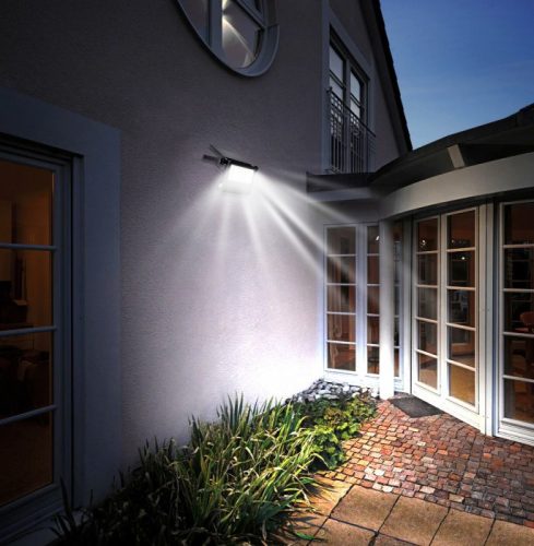 EcoLight Solar LED 1 4W-os reflektor mozgásérzékelővel és alkonykapcsolóval