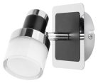 Harold,fürd.,LED5W,IP44,króm/fekete/opál
