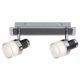 Harold,fürd,LED10W,IP44,króm/fekete/opál
