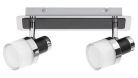 Harold,fürd,LED10W,IP44,króm/fekete/opál