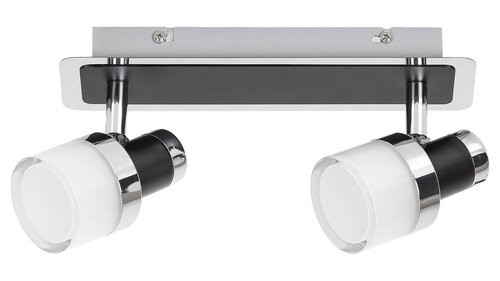 Harold,fürd,LED10W,IP44,króm/fekete/opál