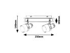Harold,fürd,LED10W,IP44,króm/fekete/opál