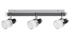 Harold,fürd,LED15W,IP44,króm/fekete/opál