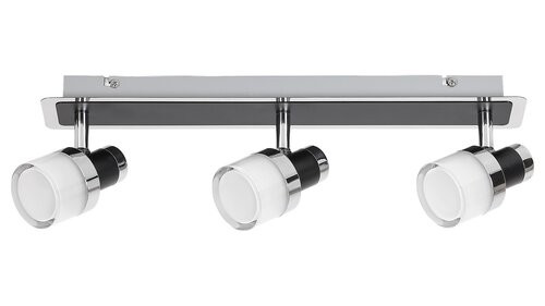 Harold,fürd,LED15W,IP44,króm/fekete/opál