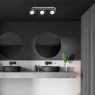 Harold,fürd,LED15W,IP44,króm/fekete/opál
