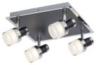 Harold,fürd,LED20W,IP44,króm/fekete/opál