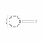 VIDEX-DOWNLIGHT-LED-DLRS-12W LED Felületre szerelhető Mennyezeti lámpa
