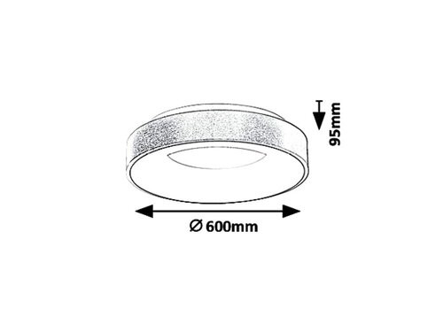Carmella,mennyezeti,LED 50W, arany/fehér