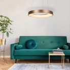 Carmella,függőlámpa, LED 80W,arany/fehér