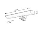 Evron, beltéri fürd.LED 7,5W,króm,L50cm, IP44